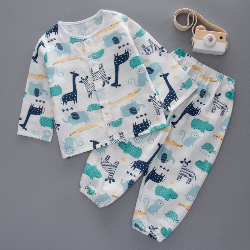 Cotton thin baby pajamas spring - Blue - Jumping Castles for Hire in ...