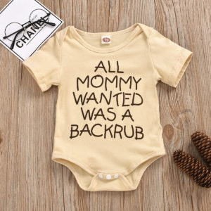 Triangle Summer baby suite – All Mommy wanted was a back rub